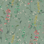 Voyage Maison Briella Printed Cotton Fabric in Verde