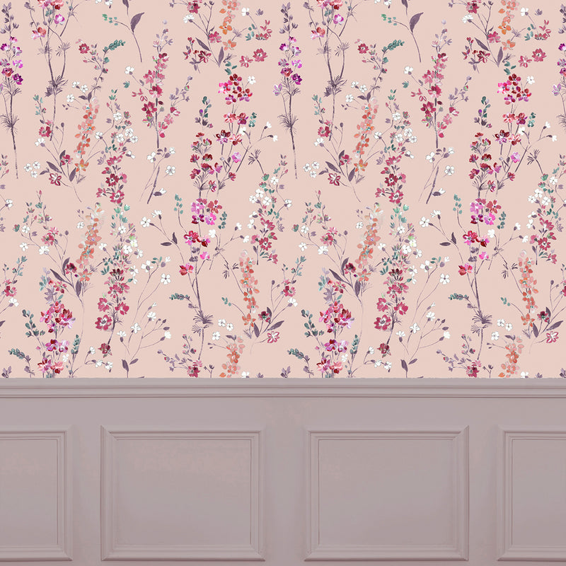 Voyage Maison Briella 1.4m Wide Width Wallpaper in Blush