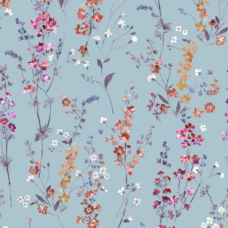 Briella Wallpaper Sample Cornflower