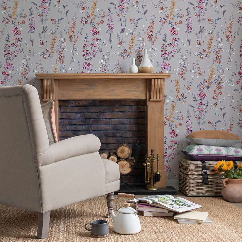 Voyage Maison Briella 1.4m Wide Width Wallpaper in Heather