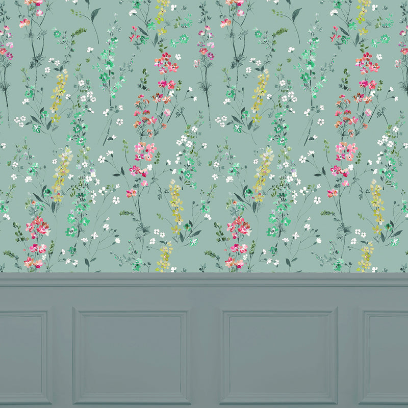 Voyage Maison Briella 1.4m Wide Width Wallpaper in Verde