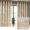 HÖEM Brinn Abstract Eyelet Curtains in Natural