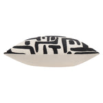 Abstract Black Cushions - Brooke Embroidered Cotton Cushion Cover Mono HÖEM