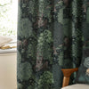 Woodland Green Curtains - Brook Woodland Jacquard Pencil Pleat Curtains Forest Green Morris & Co