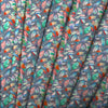 Voyage Maison Brympton Printed Fine Lawn Cotton Apparel Fabric in Flame Navy