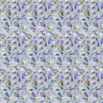 Fauna Purple Fabric - Brympton Printed Cotton Fabric Duck Egg Voyage Maison