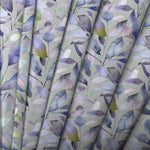 Fauna Purple Fabric - Brympton Printed Cotton Fabric Duck Egg Voyage Maison