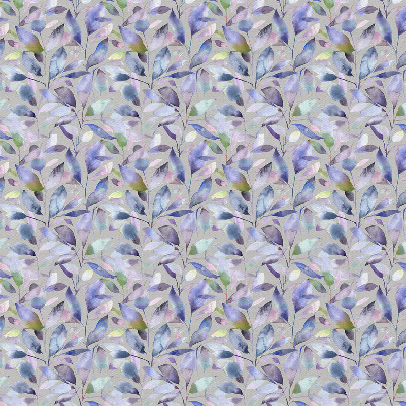 Fauna Purple Fabric - Brympton Printed Cotton Fabric Heather Stone Voyage Maison