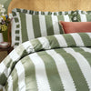  Bedding  - Birdie Stripe  Duvet Cover Set Baygreen/Mist Wylder