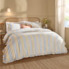  Bedding - Birdie Stripe Ruffle Duvet Cover Set Lemon/Sky Wylder