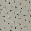 Voyage Maison Bumblebee Embroidered Woven Fabric in Bee Birch