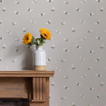 Voyage Maison Bumble Bee 1.4m Wide Width Wallpaper in Linen