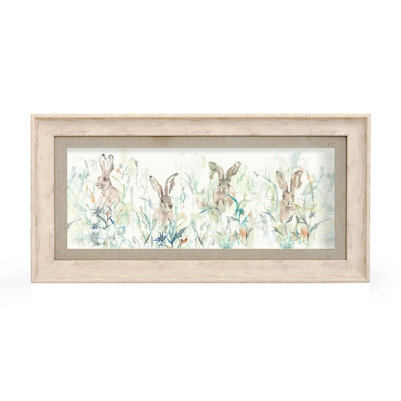 Voyage Maison Bunnies Framed Print in Birch