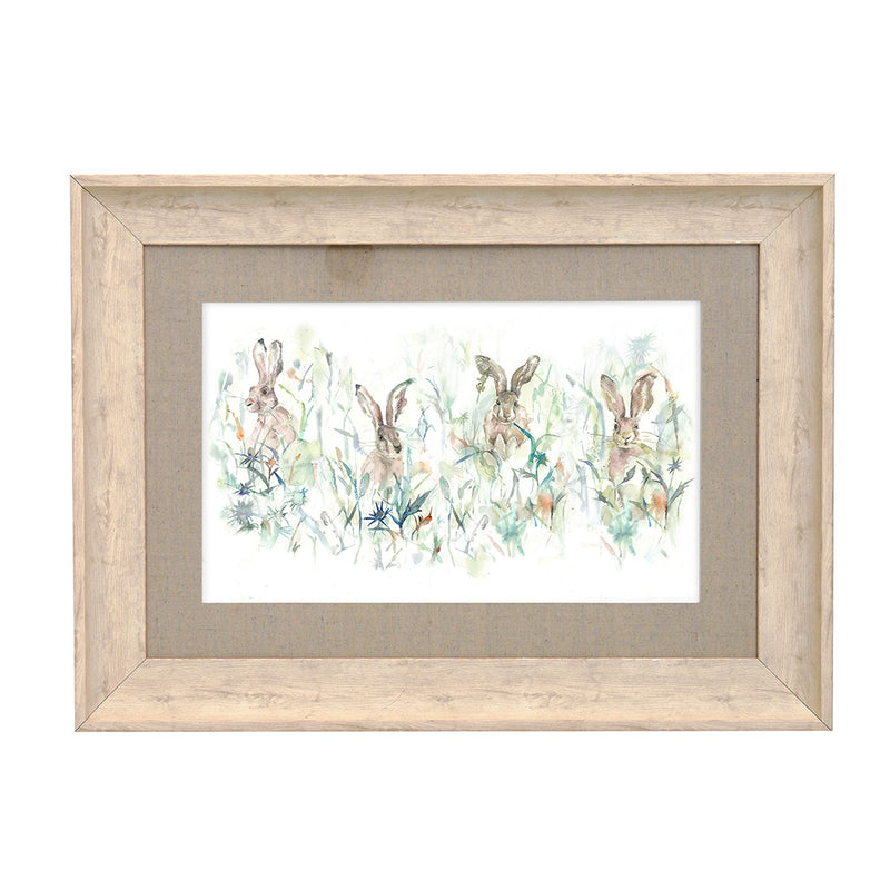 Voyage Maison Bunnies Framed Print in Birch