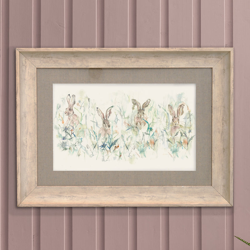 Voyage Maison Bunnies Framed Print in Birch