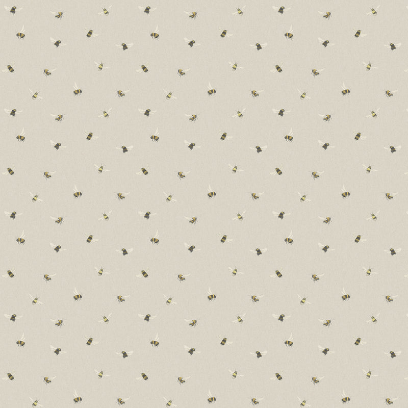 Voyage Maison Busy Bees Printed Fabric in Natural