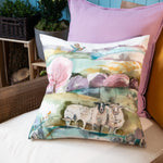 Animal Pink Cushions - Buttermere Outdoor Square Polyester Filled Cushion Multicolour Voyage Maison