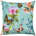 Evans Lichfield Butterfly Outdoor Cushion Cover in Duck Egg