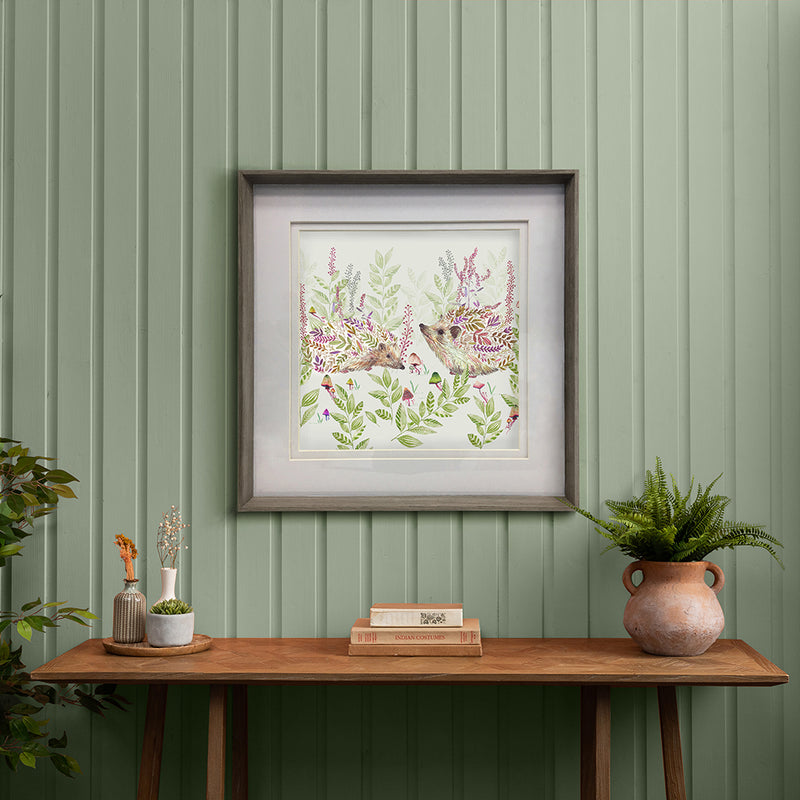 Voyage Maison Buttons & Ginger Framed Print in Nut/Ginger Linen