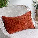 Evans Lichfield Buxton Rectangular Cushion Cover in Burnt Orange