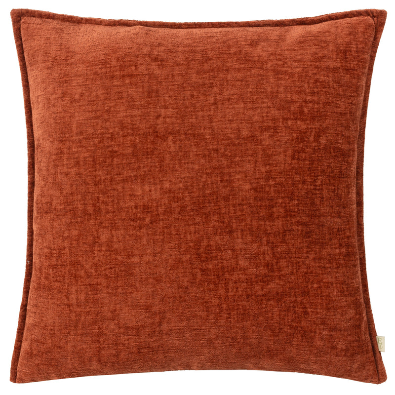 Plain Orange Cushions - Buxton  Cushion Cover Burnt Orange Evans Lichfield