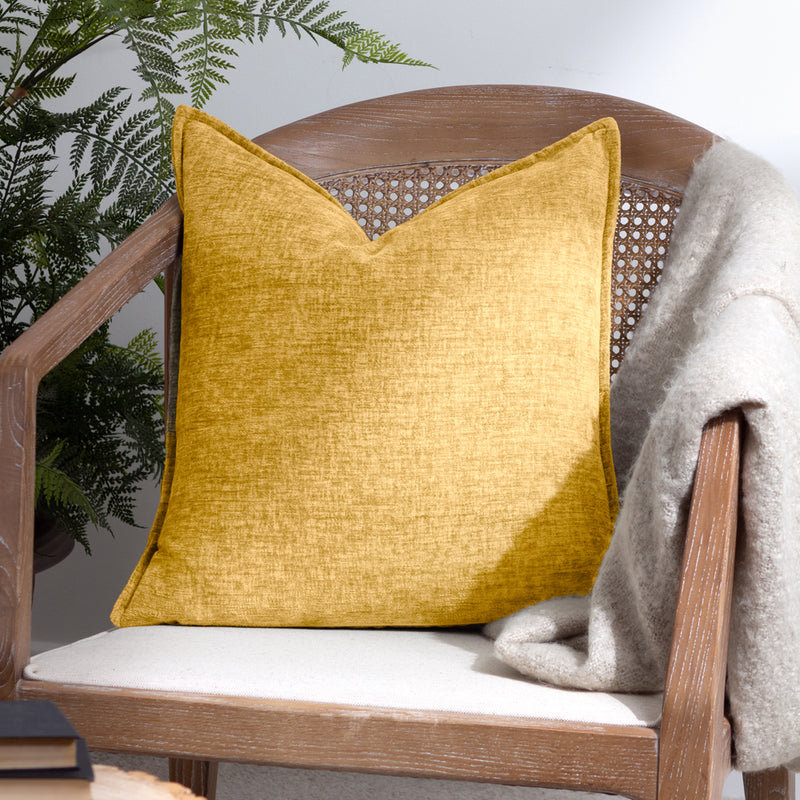 Evans Lichfield Buxton Cushion Cover in Ochre