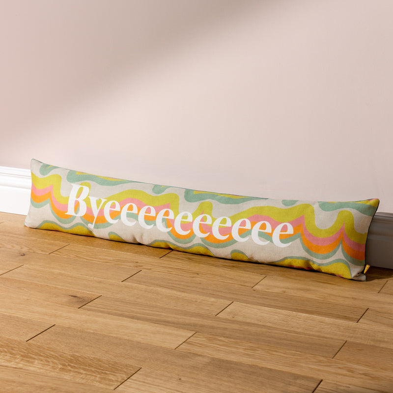 Heya Home Byeeeeee Draught Excluder in Blue Smoke