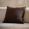 Plain Brown Cushions - Cabu Chunky Boucle Cushion Cover Chocolate Yard
