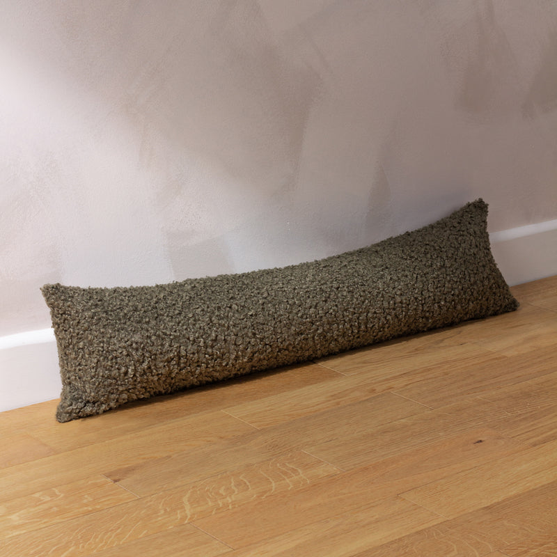 Yard Cabu Textured Boucle Draught Excluder in Khaki