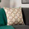 Geometric Beige Cushions - Carnaby Chain  Cushion Cover Ivory Paoletti