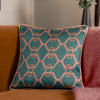 Paoletti Carnaby Chain Cushion Cover in Teal