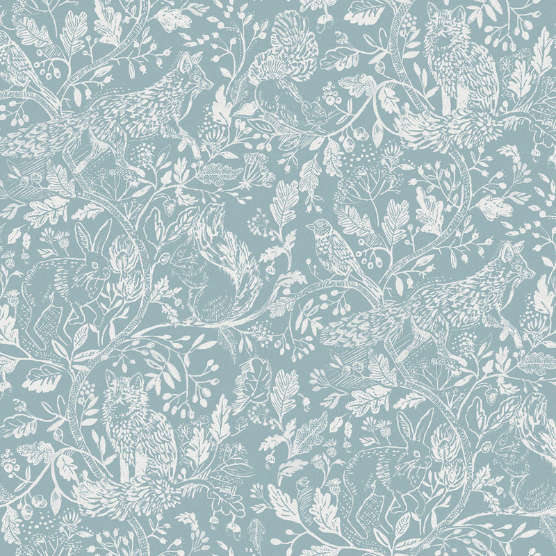 Cademuir Wallpaper Sample Aqua