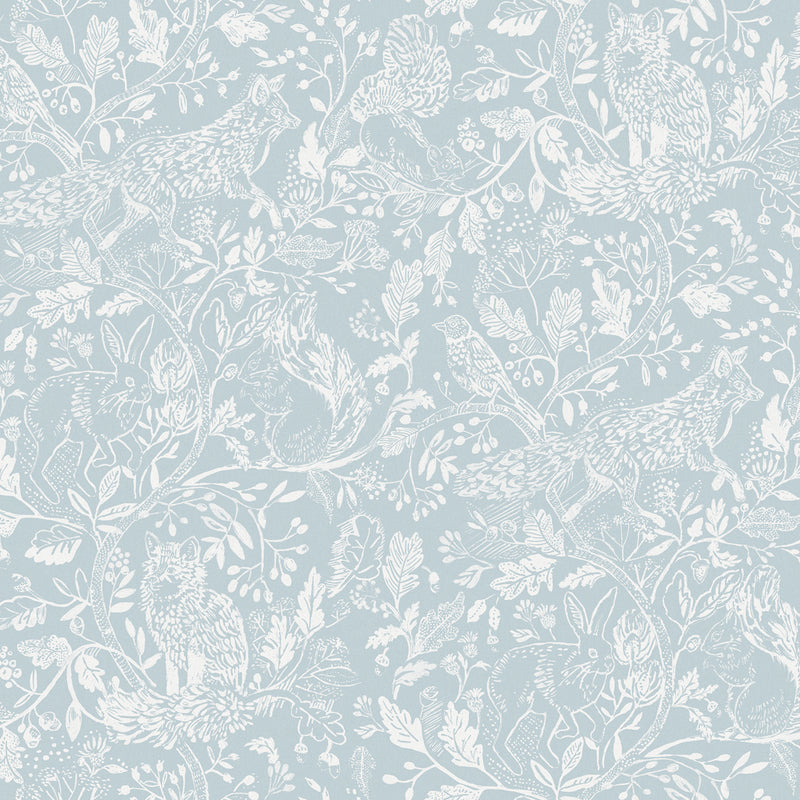 Cademuir Wallpaper Sample Cornflower