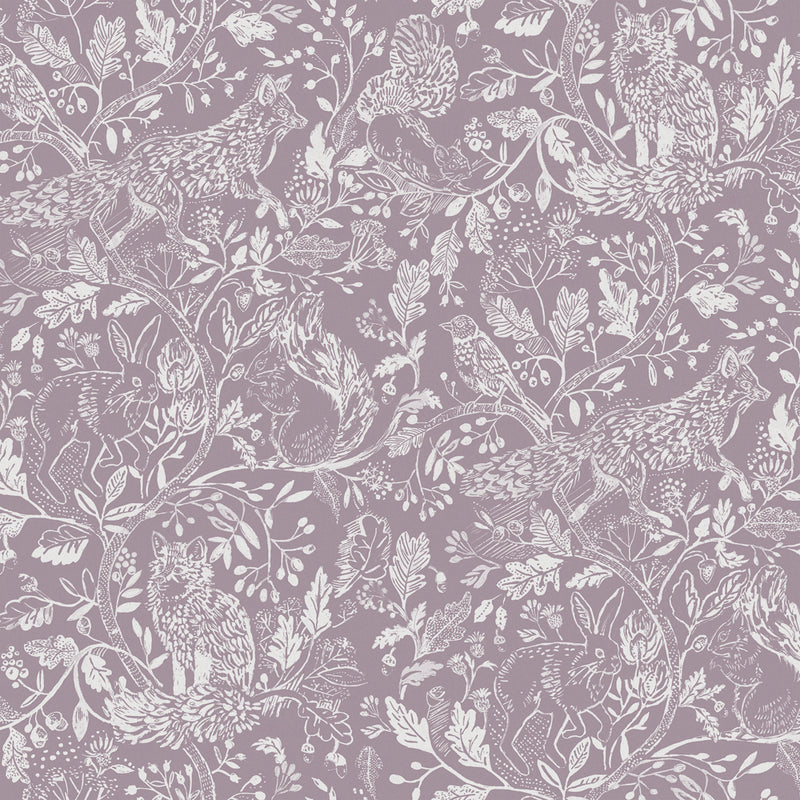 Cademuir Wallpaper Sample Damson