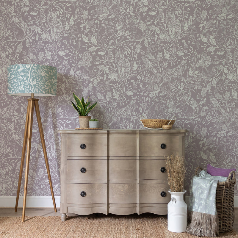 Voyage Maison Cademuir 1.4m Wide Width Wallpaper in Damson