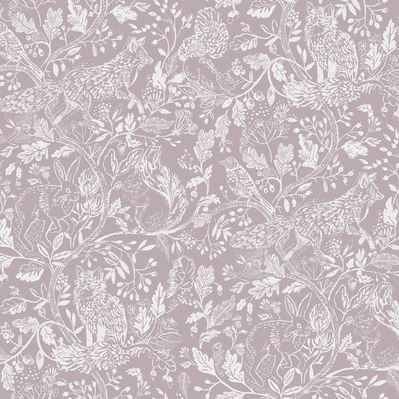 Voyage Maison Cademuir 1.4m Wide Width Wallpaper in Grape