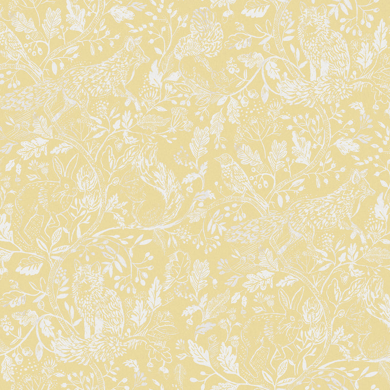 Voyage Maison Cademuir 1.4m Wide Width Wallpaper in Lemon