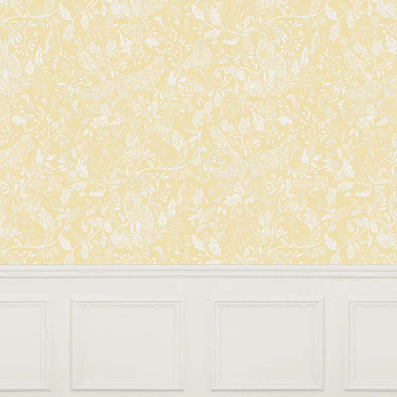 Voyage Maison Cademuir 1.4m Wide Width Wallpaper in Lemon