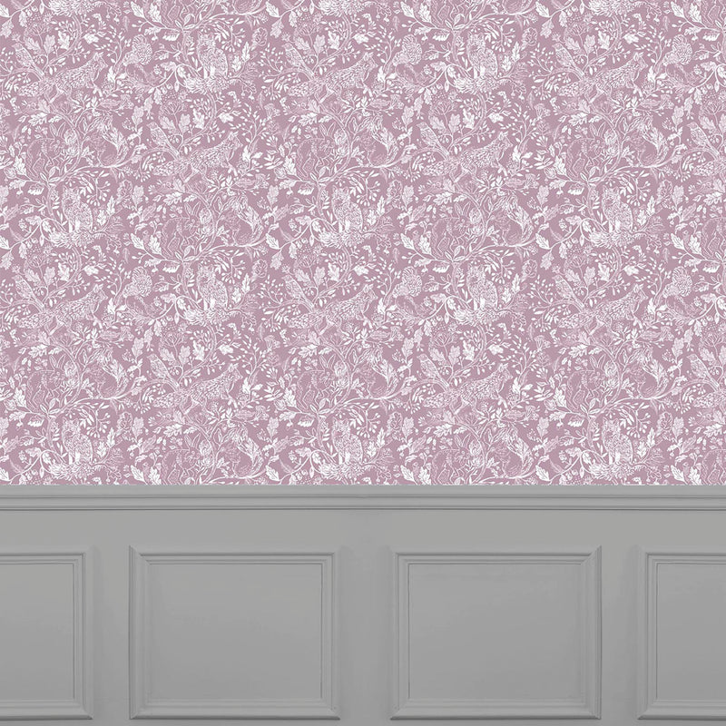 Voyage Maison Cademuir 1.4m Wide Width Wallpaper in Mauve