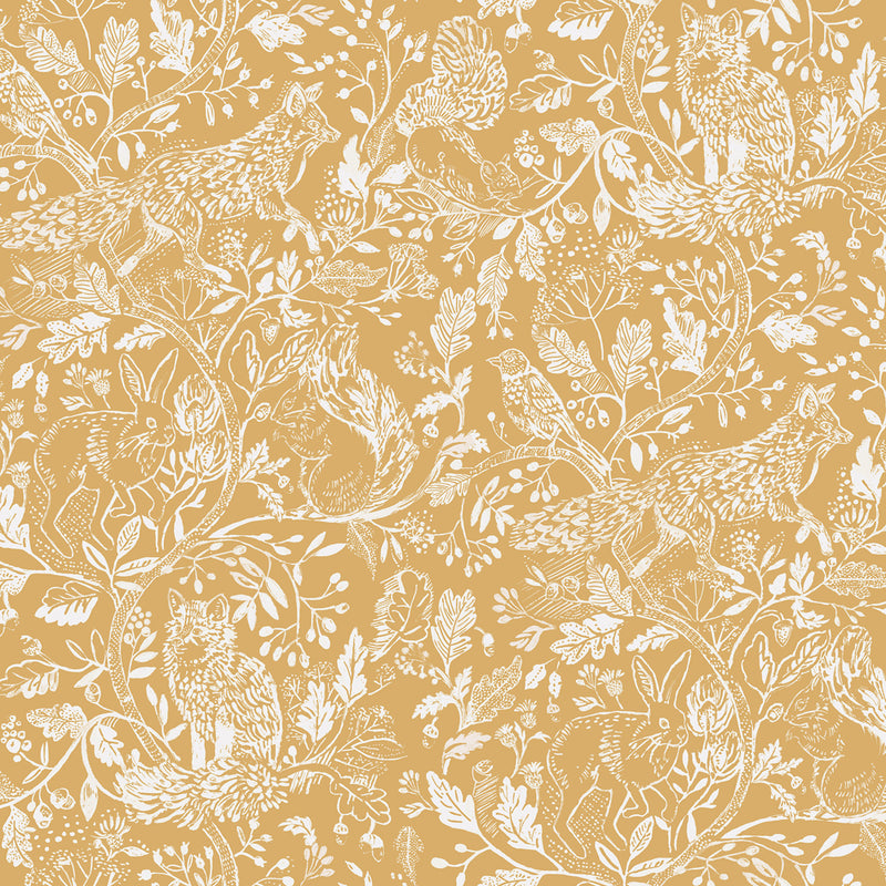 Cademuir Wallpaper Sample Mustard