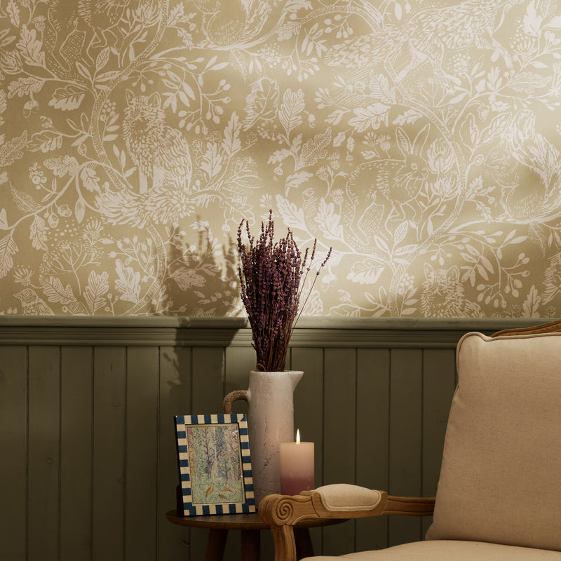 Cademuir 1.4m Wide Width Wallpaper (By The Metre) Sage