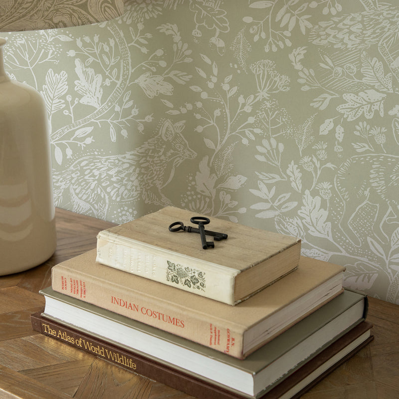 Voyage Maison Cademuir 1.4m Wide Width Wallpaper in Sage