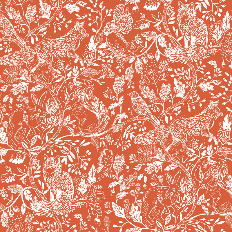 Cademuir Wallpaper Sample Terracotta