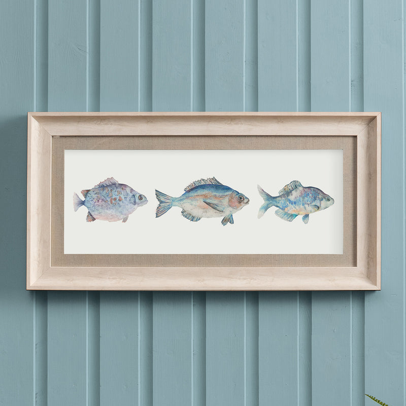 Animal Blue Wall Art - Cafalu  Framed Print Birch/Marine Voyage Maison