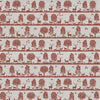 Animal Red Fabric - Cairngorms Printed Cotton Fabric Paprika Voyage Maison