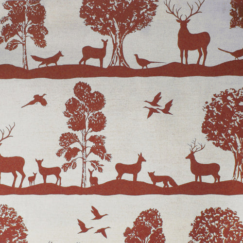 Voyage Maison Cairngorms Printed Cotton Fabric in Paprika