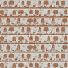 Animal Orange Fabric - Cairngorms Printed Cotton Fabric Rust Voyage Maison