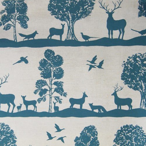 Voyage Maison Cairngorms Printed Cotton Fabric in Azure