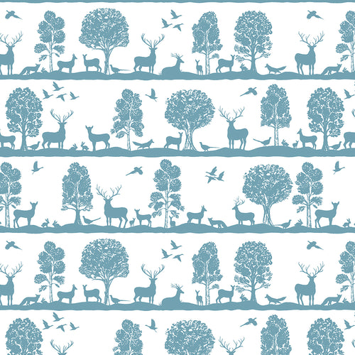 Voyage Maison Cairngorms 1.4m Wide Width Wallpaper in Azure