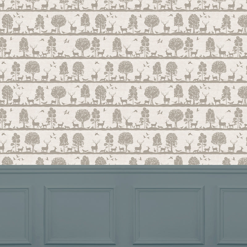 Voyage Maison Cairngorms 1.4m Wide Width Wallpaper in Mushroom